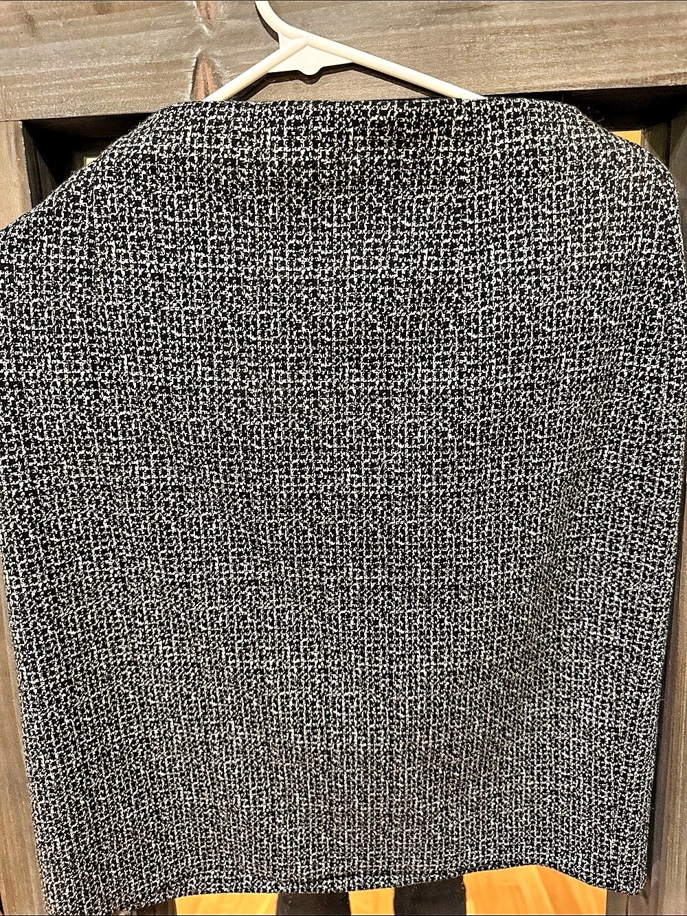 Evan-Picone Women's Tweed Skirt in Black & White Size Medium
